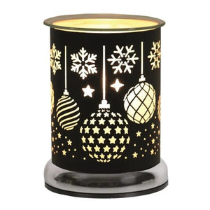 Electric Wax Melter Touch - Black Silhouette Baubles 17cm - POT POURRI/AROMATHERAPY/OILS/DIFFUSER - Beattys of Loughrea
