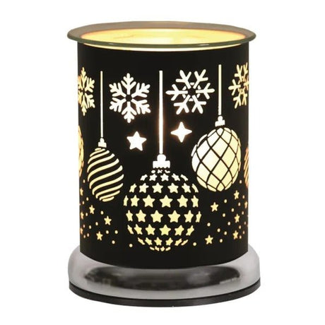 Electric Wax Melter Touch - Black Silhouette Baubles 17cm - POT POURRI/AROMATHERAPY/OILS/DIFFUSER - Beattys of Loughrea