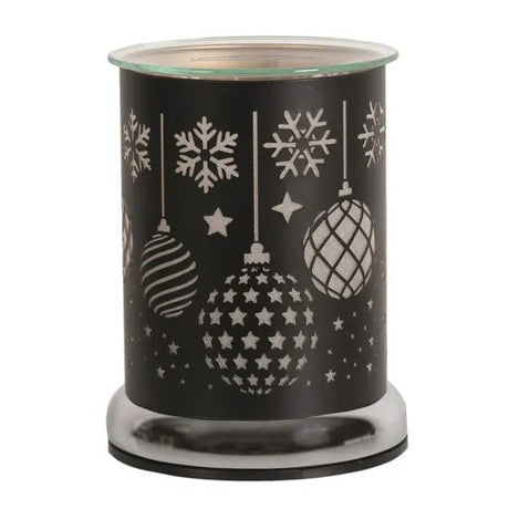 Electric Wax Melter Touch - Black Silhouette Baubles 17cm - POT POURRI/AROMATHERAPY/OILS/DIFFUSER - Beattys of Loughrea