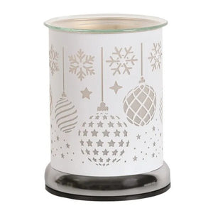 Electric Wax Melter Touch - White Silhouette Baubles 17cm - POT POURRI/AROMATHERAPY/OILS/DIFFUSER - Beattys of Loughrea