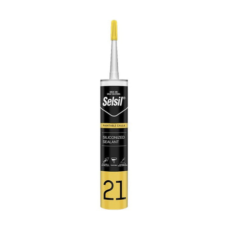 Selsil White Acrylic Decorators Caulk, 280ml - MASTIC/SILICONE/ADH - Beattys of Loughrea