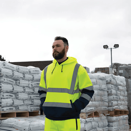 Tough Grit Hi - Vis 2 - Tone Hoodie - X Large - HI VIS JACKET/ WAISTCOAT - Beattys of Loughrea