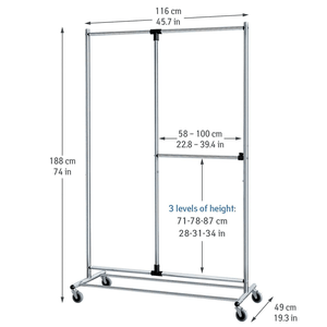 Tatkraft Marvel Coat Hanger with Wheels - H/H - CLOTHES PEG/COAT HANGER/WALKING STICK..ETC - Beattys of Loughrea