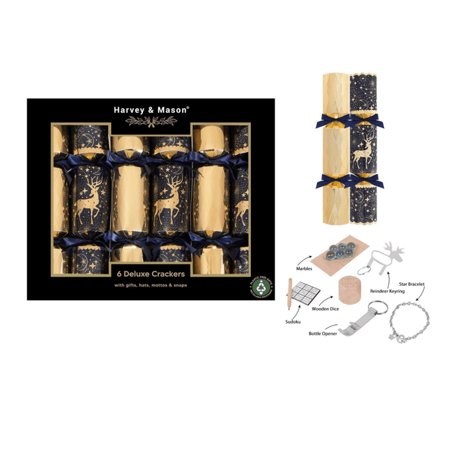 Harvey & Mason 6 Deluxe Constellation 13.5" Crackers - XMAS ACCESSORIES - Beattys of Loughrea