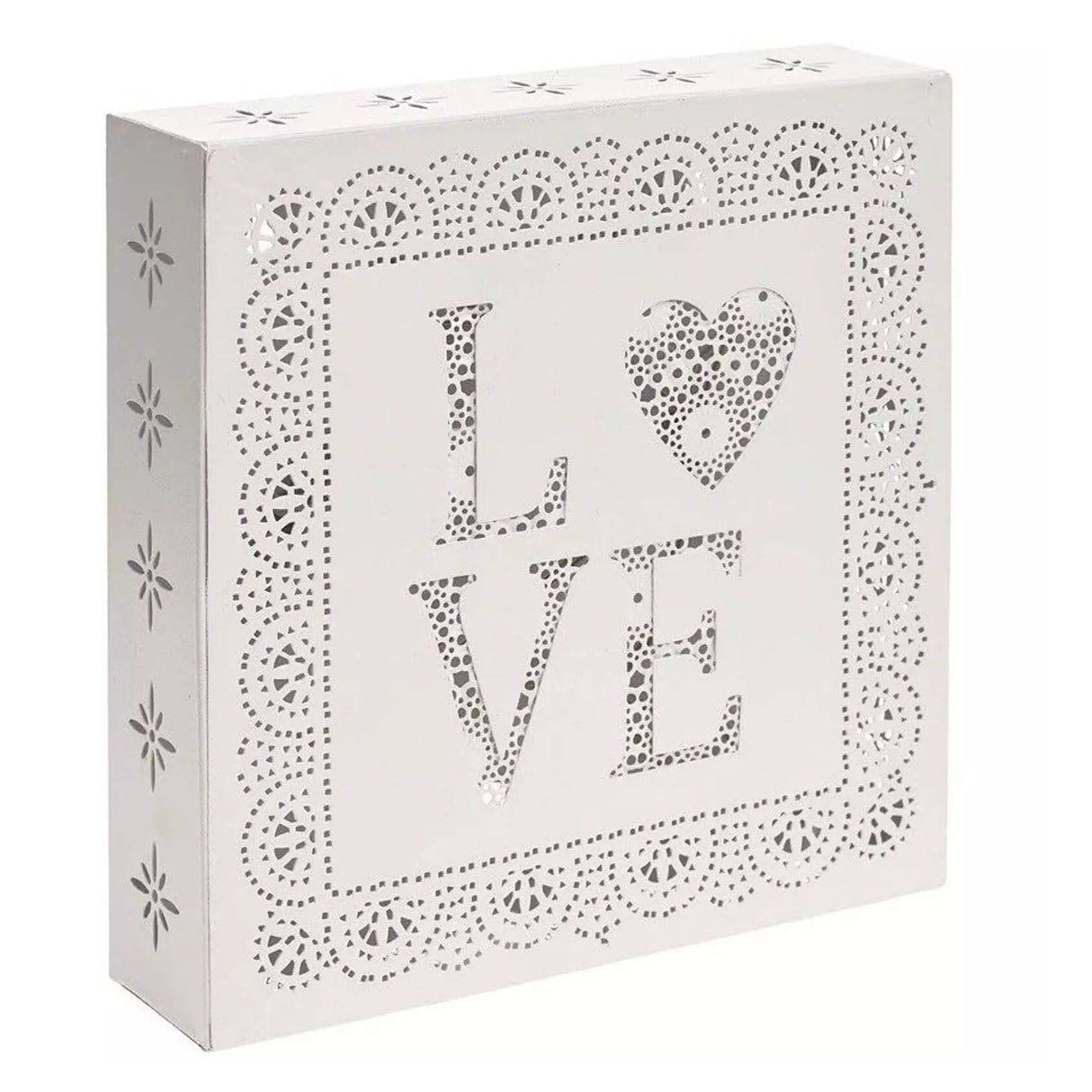 Love Decorative Wall Plaque with LED Light 19x19cm - PICTURES, PAINTINGS - Beattys of Loughrea