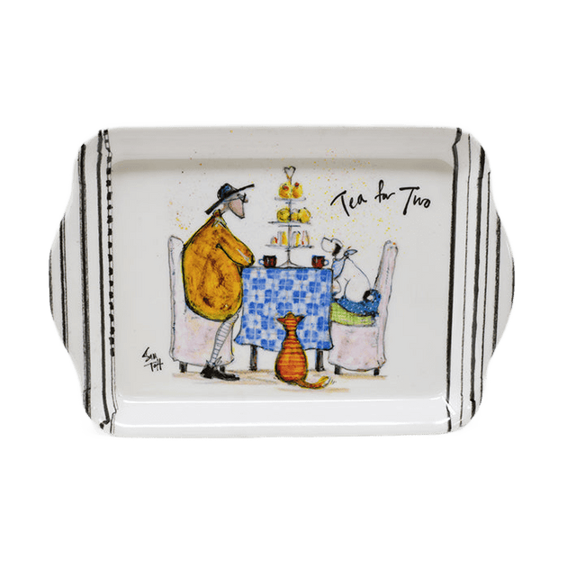 Sam Toft Tea for Two Scatter Tray 21 x 14 x 2cm - Beattys of Loughrea | www.beattys.ie