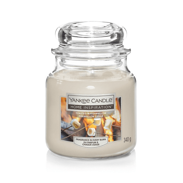 Toasted Marshmallow Home Inspiration Medium Yankee Candle 340g - CANDLES - Beattys of Loughrea