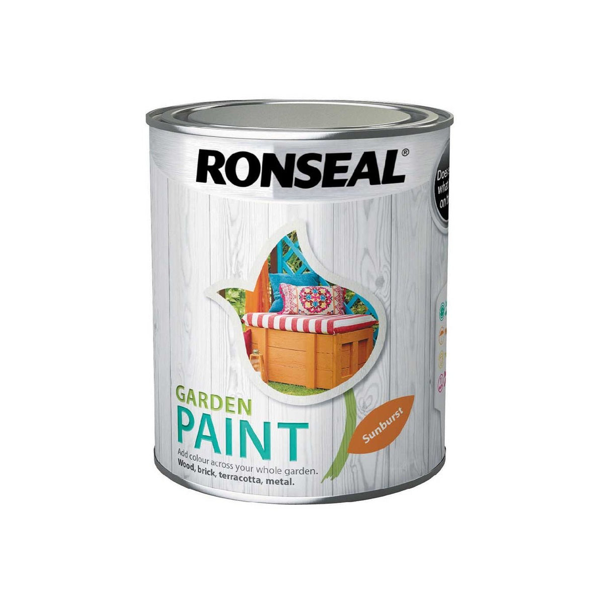 Ronseal Garden Paint Sunburst 750ml - VARNISHES / WOODCARE - Beattys of Loughrea