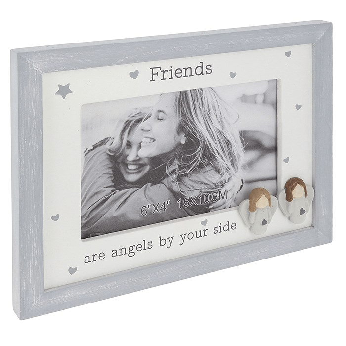 Pebble Angel 6x4 Photo Frame Friends - PHOTO FRAMES - PLATED, GILT, STONE - Beattys of Loughrea