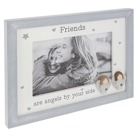 Pebble Angel 6x4 Photo Frame Friends - PHOTO FRAMES - PLATED, GILT, STONE - Beattys of Loughrea