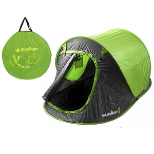 Summit Hydrahalt 2 Person Pop Up Tent - Lime Green - TENTS, CAMPING - Beattys of Loughrea
