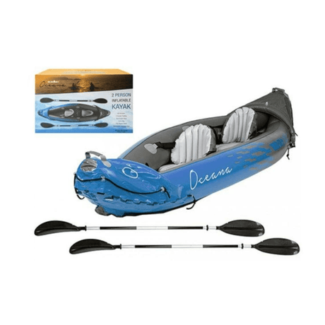 Summit Oceana 2 Person Inflatable Kayak Blue - KAYAK / CANOE / WATER SPORTS - Beattys of Loughrea