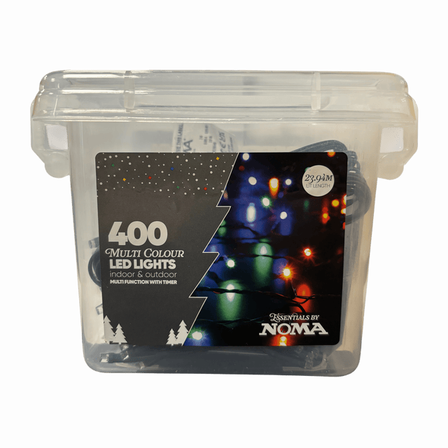 Noma Essentials 400 Multi - Coloured LED Lights - XMAS LIGHTS LED - Beattys of Loughrea