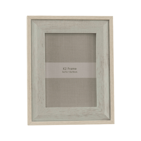 Beige & Blue Photo Frame 5x7 - PHOTO FRAMES - PLATED, GILT, STONE - Beattys of Loughrea