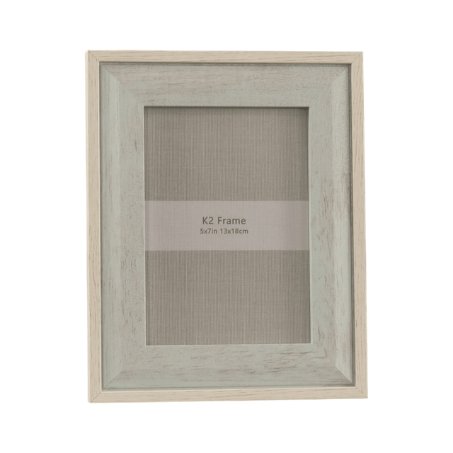 Beige & Blue Photo Frame 5x7 - PHOTO FRAMES - PLATED, GILT, STONE - Beattys of Loughrea