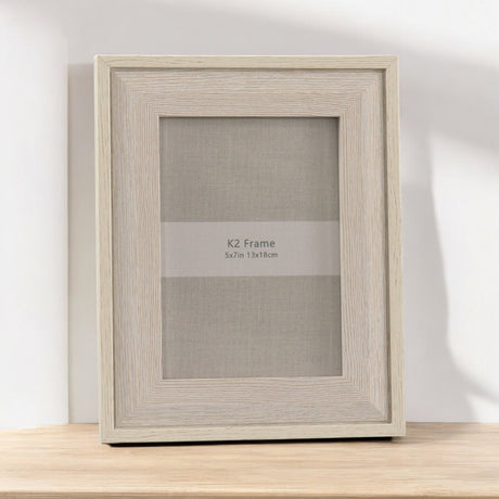 Beige Wood Photo Frame 5x7 - Beattys of Loughrea | www.beattys.ie