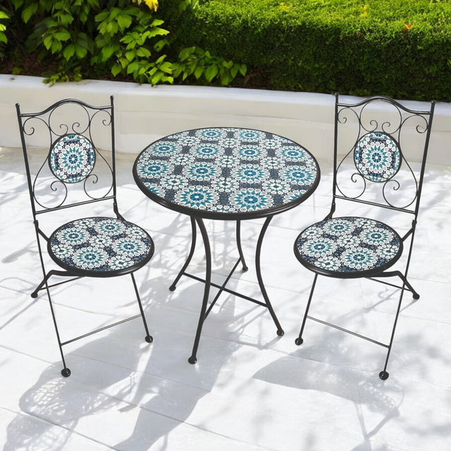 Romeno Two Seater Metal Framework Bistro Set - BISTRO SET 2 PERSON - Beattys of Loughrea