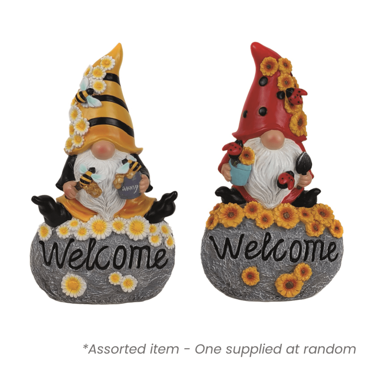 Garden Welcome Gonk 25cm Assorted - One Supplied* - GARDEN ORNAMENTS INCL SOLAR - Beattys of Loughrea