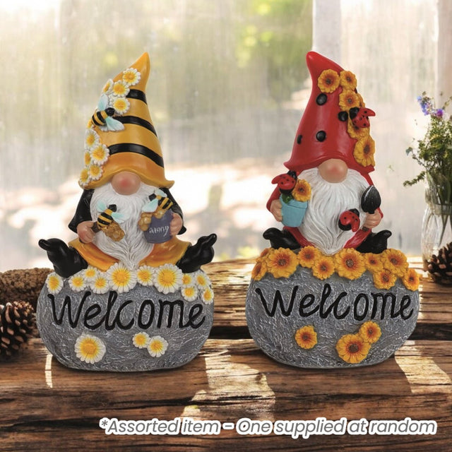 Garden Welcome Gonk 25cm Assorted - One Supplied* - GARDEN ORNAMENTS INCL SOLAR - Beattys of Loughrea