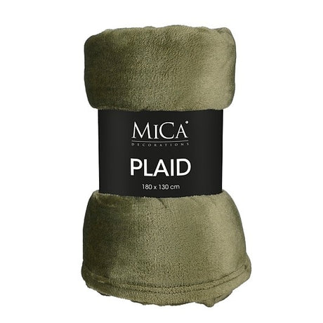 Famke Fleece Throw 180 x 130cm - Dark Green - THROWS/BLANKETS - Beattys of Loughrea