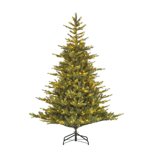 Grimshaw Artificial Christmas Tree with 2716 Tips and 440Leds with Timer & Dimmer 230cm (7.5ft) - XMAS TREE PRELIT & POPUP - Beattys of Loughrea