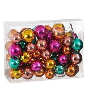 Chunky Bauble Garland Mixed Colours 180cm - XMAS GARLANDS - Beattys of Loughrea