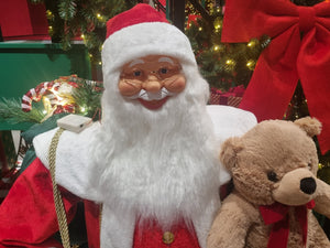 6ft Red Santa with Music and LED 180cm - XMAS ROOM DECORATION LARGE AND LIGHT UP - Beattys of Loughrea