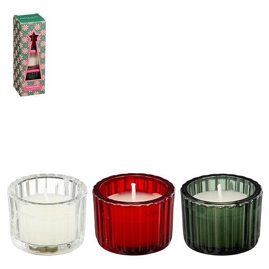 Candle Gift Set Green 6 x 6 x 19cm - CANDLES - Beattys of Loughrea