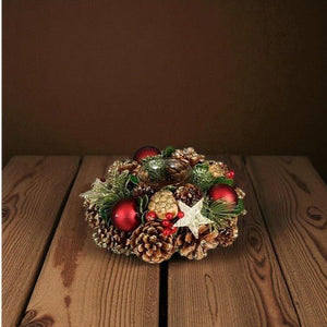 Mica Decorations Roslyn Brown Tealight Holder 9 x 19cm - CANDLE HOLDERS / Lanterns - Beattys of Loughrea