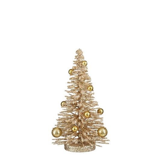 Mica Decorations Decoration Tree Champagne 25cm - XMAS TREE SMALL - Beattys of Loughrea
