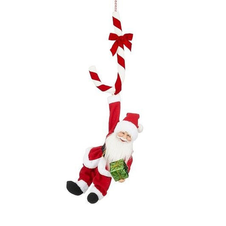Santa Candy Cane Moving with Music 36 x 16 x 82cm - XMAS ROOM DECORATION LARGE AND LIGHT UP - Beattys of Loughrea