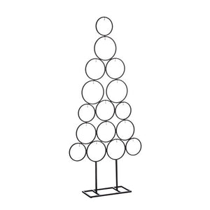 Mica Decorations Decorative Tree for 16 Ornaments - L53 x W15 x H117.5 cm - Black - XMAS DECORATIONS - Beattys of Loughrea