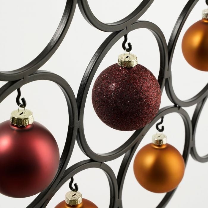 Mica Decorations Decorative Tree for 16 Ornaments - L53 x W15 x H117.5 cm - Black - XMAS DECORATIONS - Beattys of Loughrea