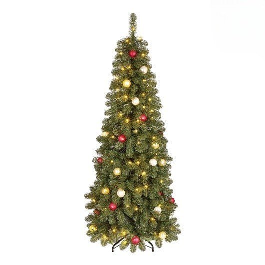 Patterson Christmas Tree with 140 Warm White Leds and 450 TIPS with timer 180cm (6ft) - XMAS TREE PRELIT & POPUP - Beattys of Loughrea