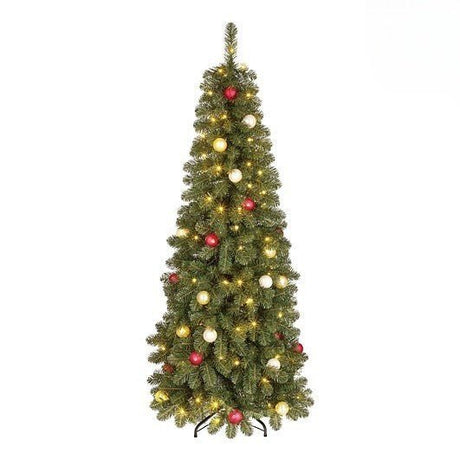 Patterson Christmas Tree with 140 Warm White Leds and 450 TIPS with timer 180cm (6ft) - XMAS TREE PRELIT & POPUP - Beattys of Loughrea