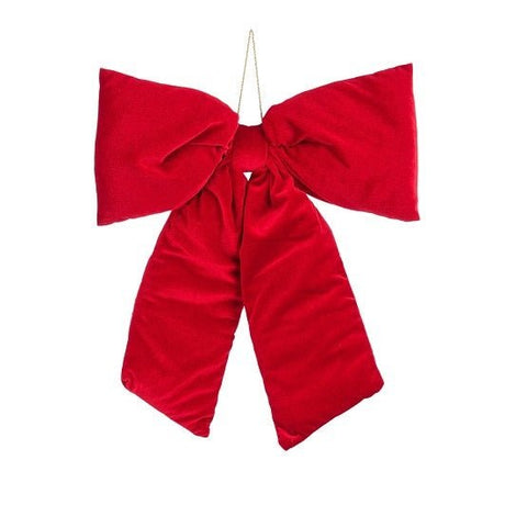 Luxury Christmas Bow Red 7 x 39 x 50cm - XMAS DECORATIONS - Beattys of Loughrea