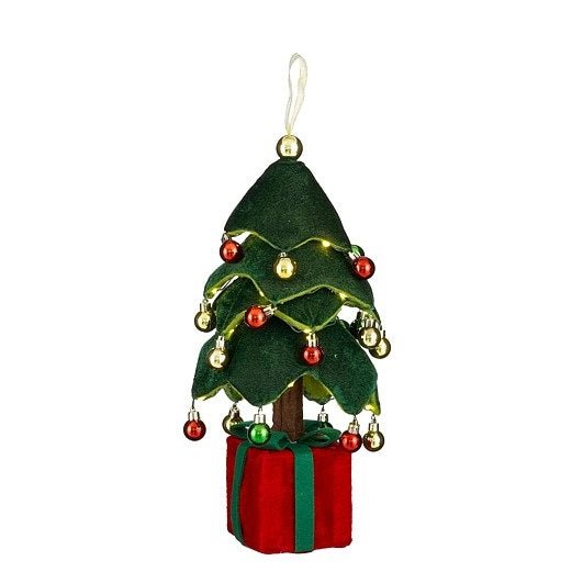 Mica Decorations Decorative Tree Green LED Battery Operated 45cm Tall - XMAS ROOM DECORATION LARGE AND LIGHT UP - Beattys of Loughrea