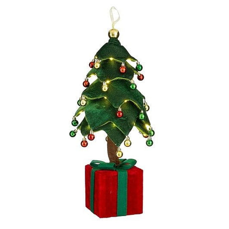 Mica Decorations Decorative Tree Green LED Battery Operated 65cm Tall - XMAS ROOM DECORATION LARGE AND LIGHT UP - Beattys of Loughrea