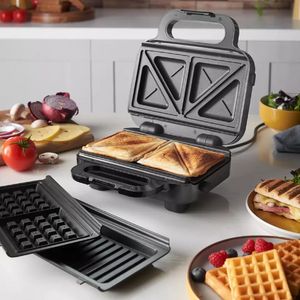 Russell Hobbs Creations 3in1 Sandwich Panini & Waffle Maker - SANDWICH MAKER - Beattys of Loughrea