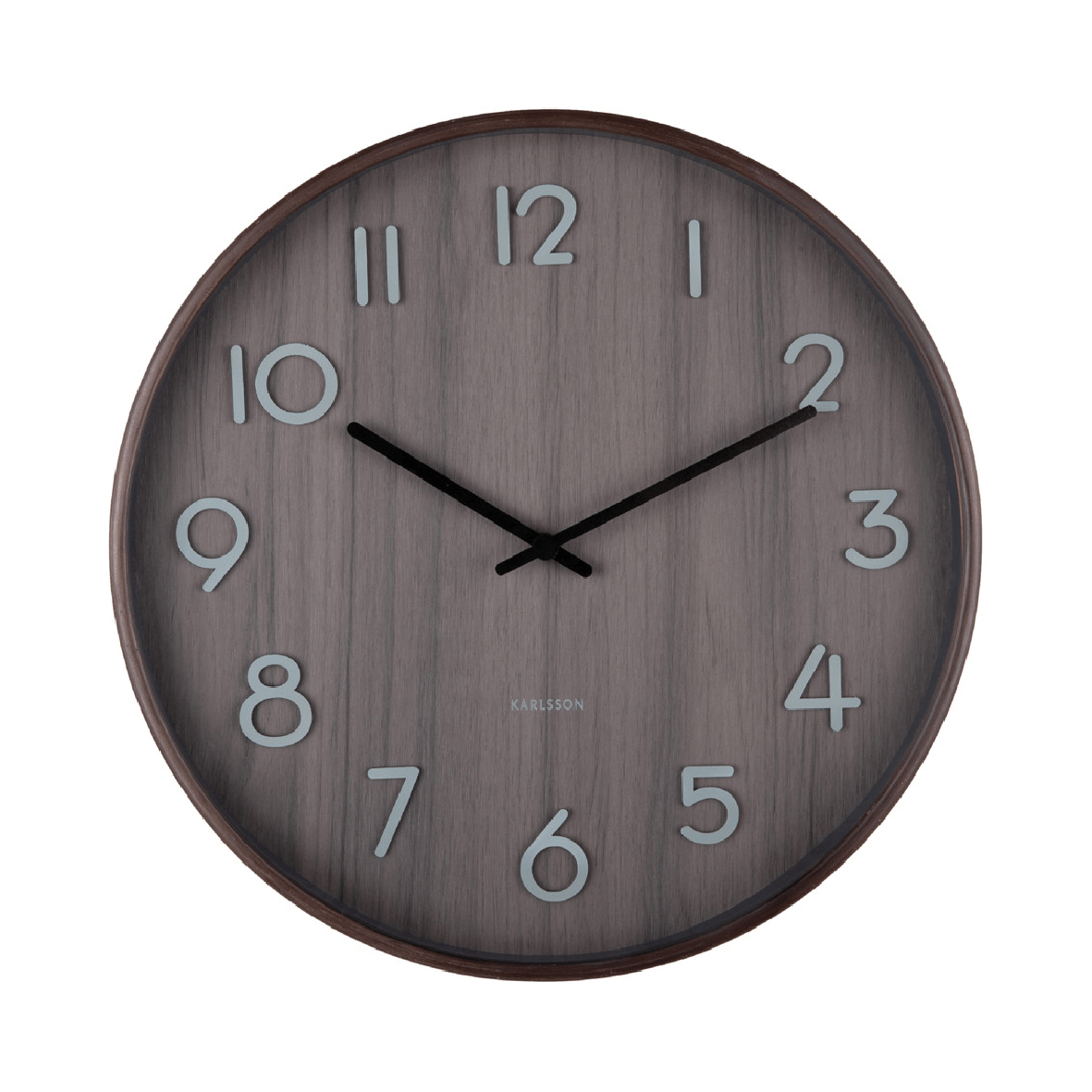 Wall Clock Pure Medium Walnut Basswood - CLOCKS - Beattys of Loughrea