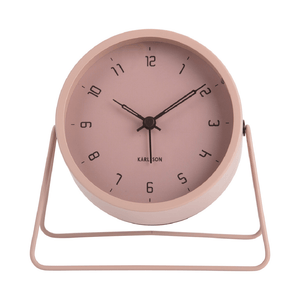 Alarm Clock Stark Iron Matt Faded Pink - CLOCKS - Beattys of Loughrea