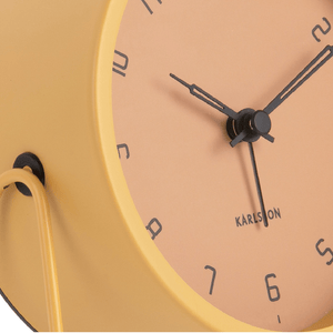Alarm Clock Stark Iron Matt Honey Yellow - CLOCKS - Beattys of Loughrea