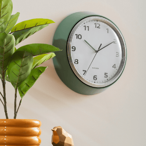 Wall Clock Modern Jungle Green - CLOCKS - Beattys of Loughrea