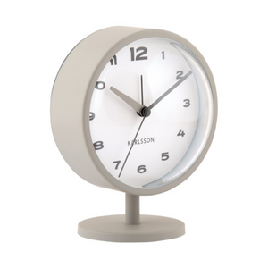 Alarm Clock Brisk Dome Grey - CLOCKS - Beattys of Loughrea