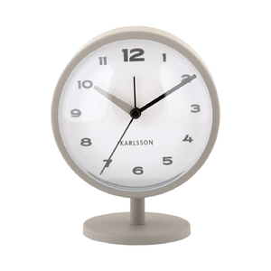 Alarm Clock Brisk Dome Grey - CLOCKS - Beattys of Loughrea
