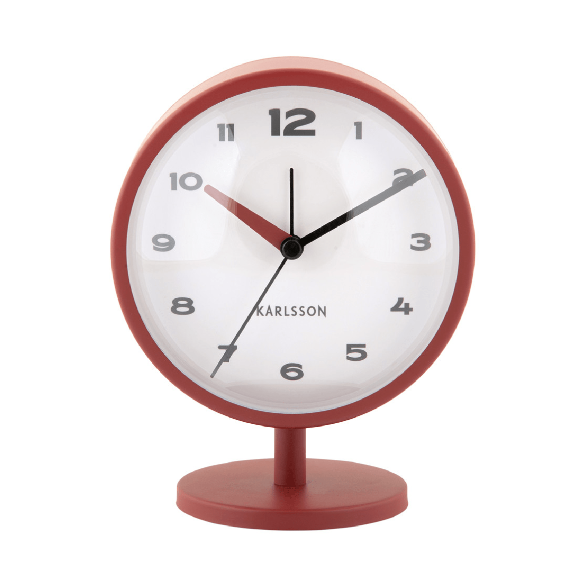Alarm Clock Brisk Dome Red Ochre - CLOCKS - Beattys of Loughrea