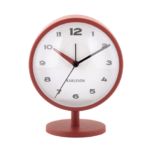 Alarm Clock Brisk Dome Red Ochre - CLOCKS - Beattys of Loughrea