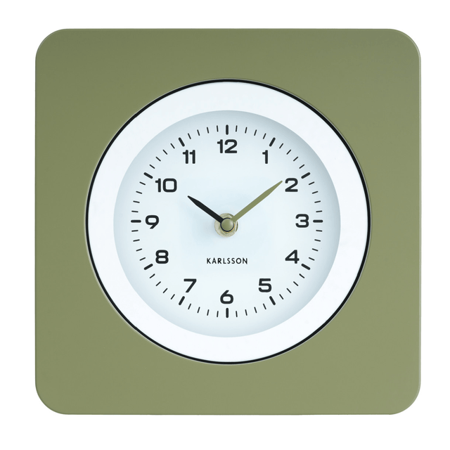 Wall Clock New Vintage Army Green - CLOCKS - Beattys of Loughrea