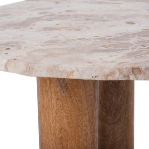 Contemporary Table Organic Marble Brown - OCCASIONAL FURNITURE - Beattys of Loughrea