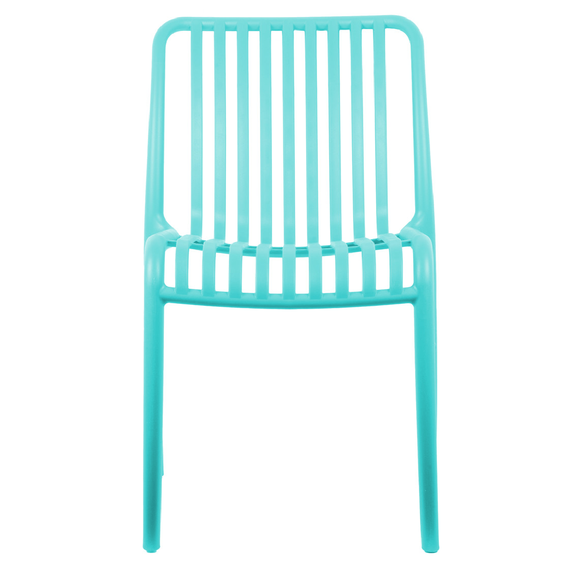 Outdoor Stackable Dining Chair Glee Turquoise Blue - LGE WOODEN FURNITURE - Beattys of Loughrea